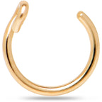 14k Yellow Gold Filled Fake Nose Ring