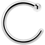 Real Platinum Nose Hoop - Hypoallergenic & Luxurious