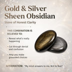 The Upper Hand – Gold & Silver Sheen Obsidian Points