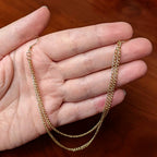 Handcrafted Pirate Booty Gold Plated Ear to Nose Chain 20G 5/16