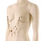 Handcrafted Warrior Drop Nipple Chain Created with Crystal
