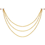 5/8 Handcrafted Electro Plated Debutante Dangle Nipple Chain