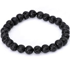 Handmade Lava Stone Opalite Libra Zodiac Bracelet Set of 2