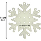 Glow in the Dark Snowflake Travel Flat Back Earring Palette