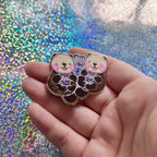 Floating Otter Couple ~ Enamel Pin