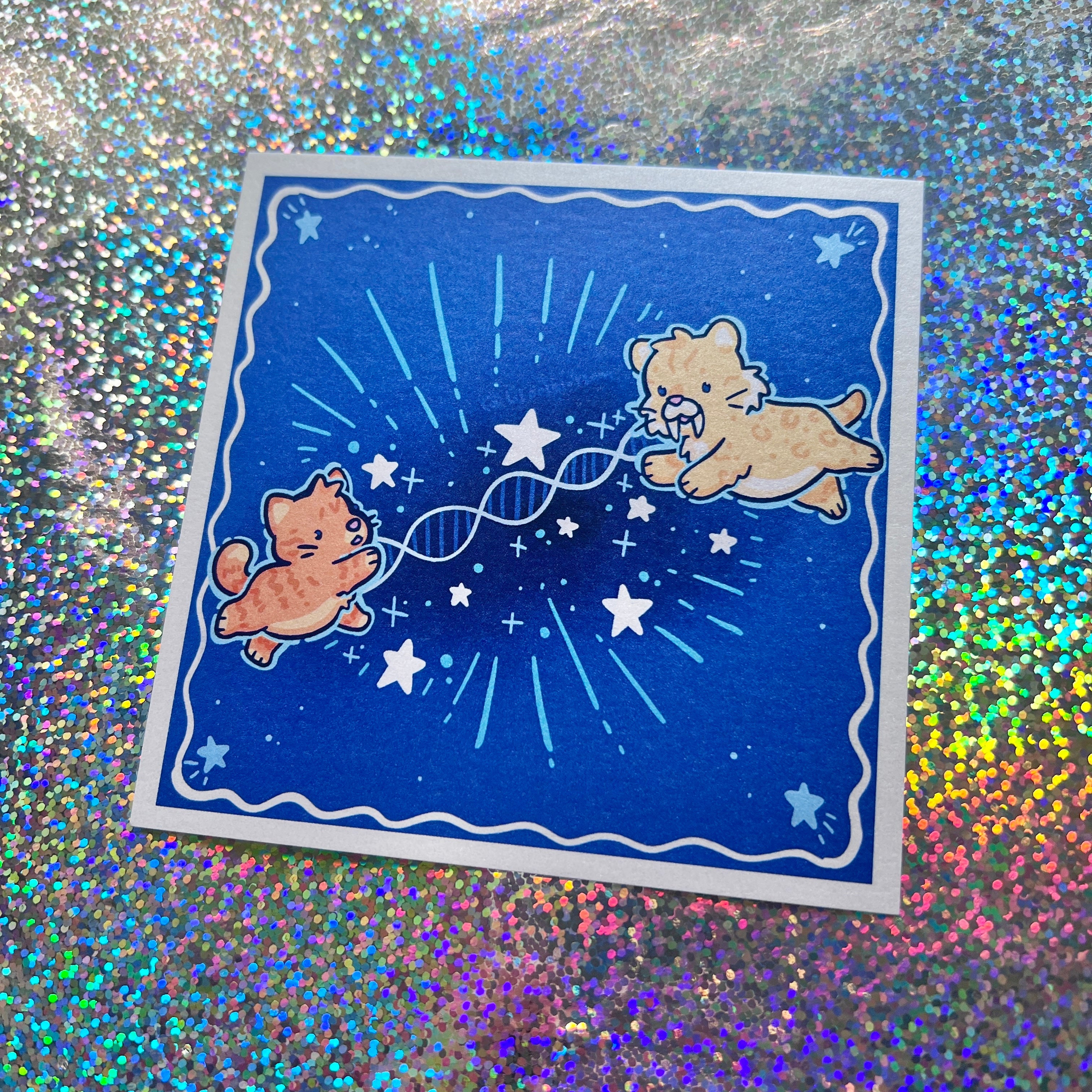 Connected Through Time & Space ~ Shimmer Print
