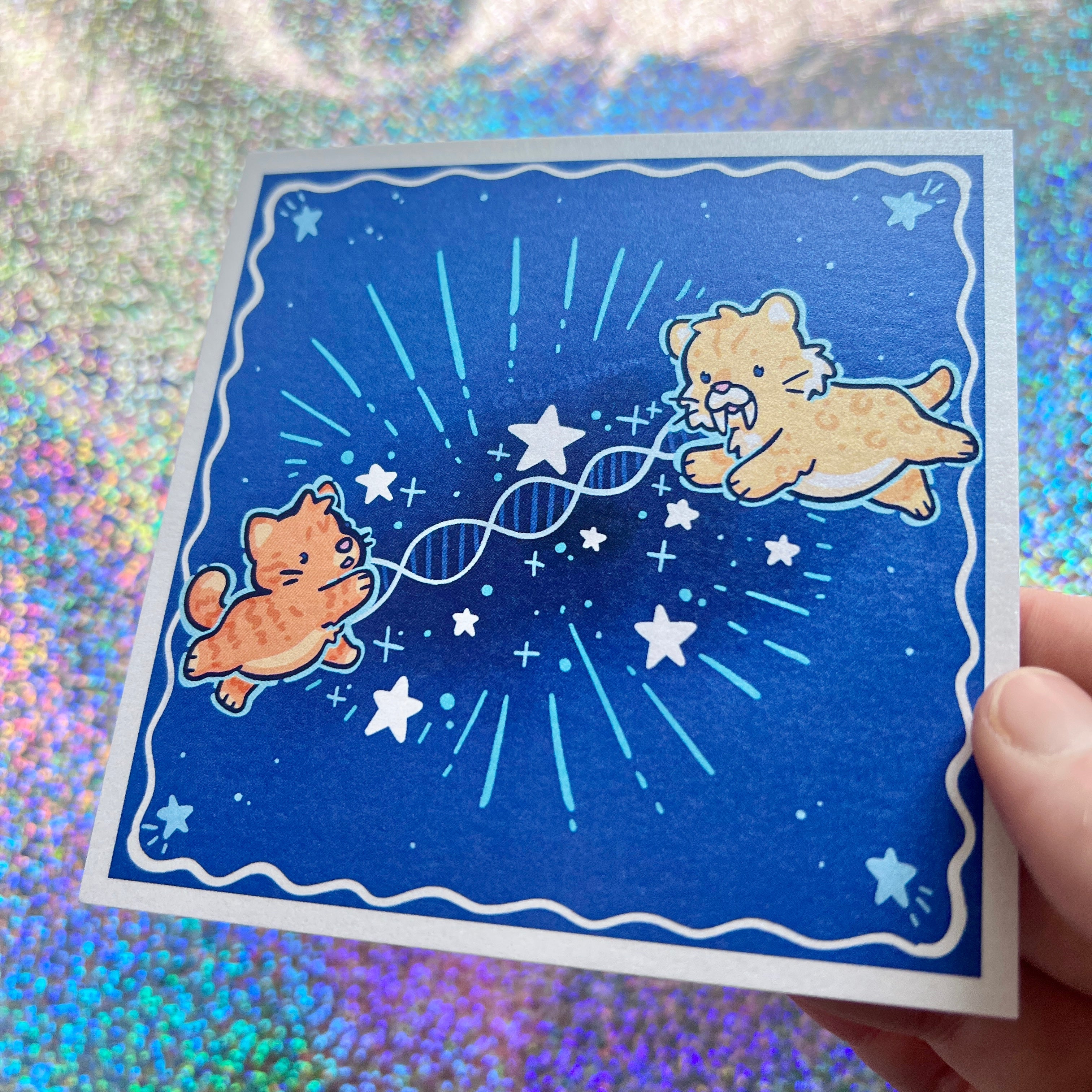 Connected Through Time & Space ~ Shimmer Print