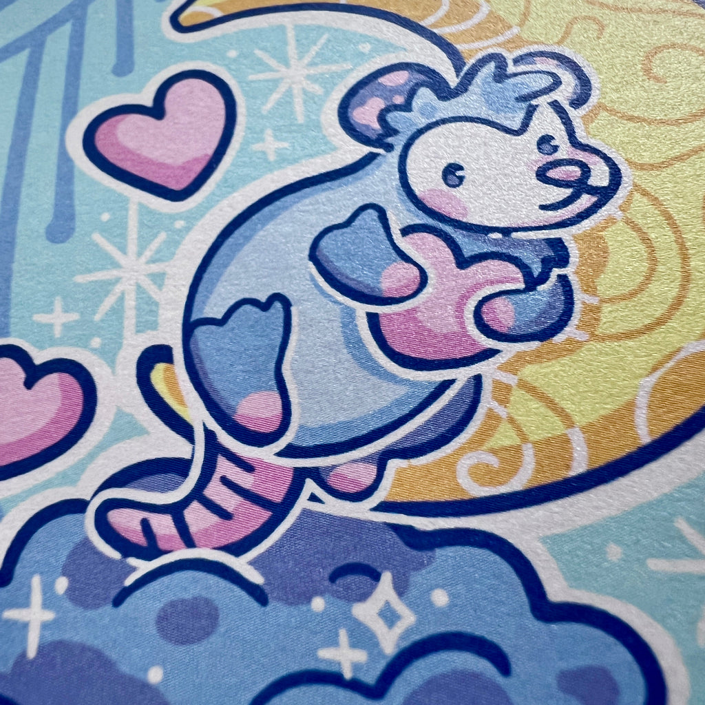 Moon Bedtime Opossum ~ Shimmer Print
