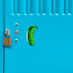 Acrylicious Funky Green Pickle Magnet by Onyx O