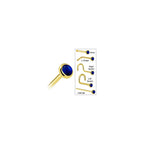 Solid 14K Yellow Gold 2mm Genuine Sapphire Nose Ring