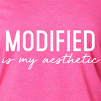 Modified is my Aesthetic  Tapered Long Sleeve Hoodie