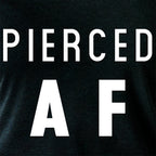 Pierced AF Black Tapered Long Sleeve Hoodie