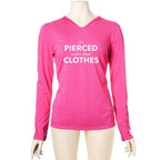 I'm Pierced Under These Clothes Tapered Long Sleeve Hoodie