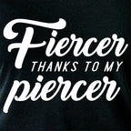 Fiercer thanks to my Piercer Black Tapered Long Sleeve Hoodie