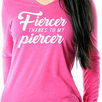 Fiercer thanks to my Piercer Black Tapered Long Sleeve Hoodie