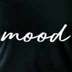 Mood Black Tapered Long Sleeve Hoodie