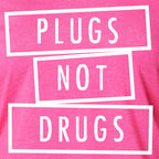 Plugs Not Drugs  Tapered Long Sleeve Hoodie