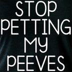 Stop Petting My Peeves Tapered Long Sleeve Hoodie