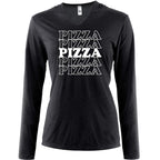Pizza Pizza Pizza Pizza Pizza Tapered Long Sleeve Hoodie
