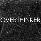 Overthinker Black Gray Cosmic Twist Back Tank Top