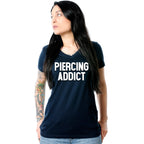 Piercing Addict Tapered V-Neck Tee Shirt