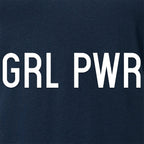 GRL PWR Black V-Neck Tee Shirt