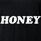 Honey Black V-Neck Tee Shirt