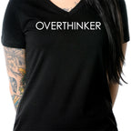 Overthinker Tapered V-Neck Tee Shirt