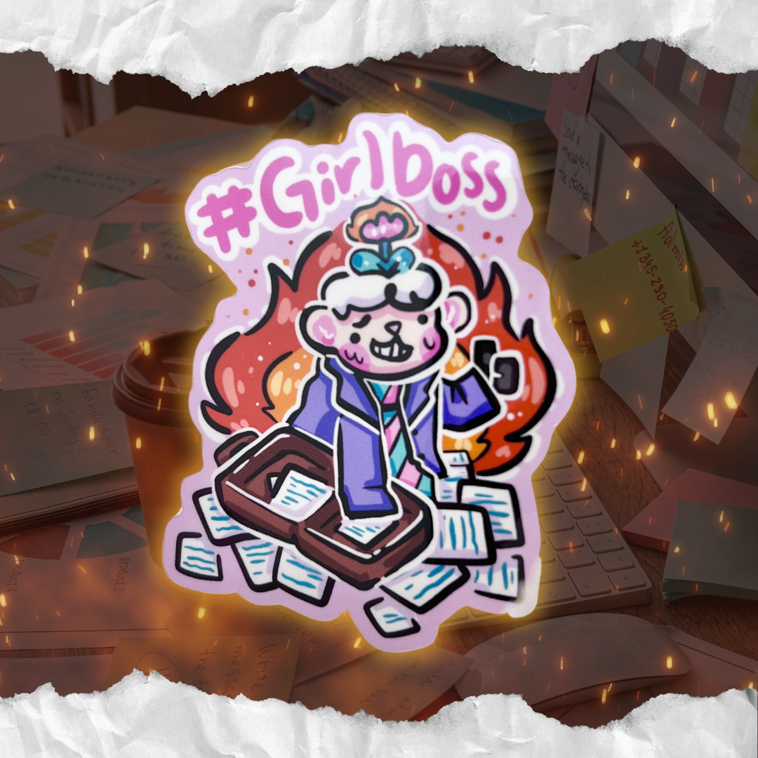 #Girlboss Sprout ~ Sticker