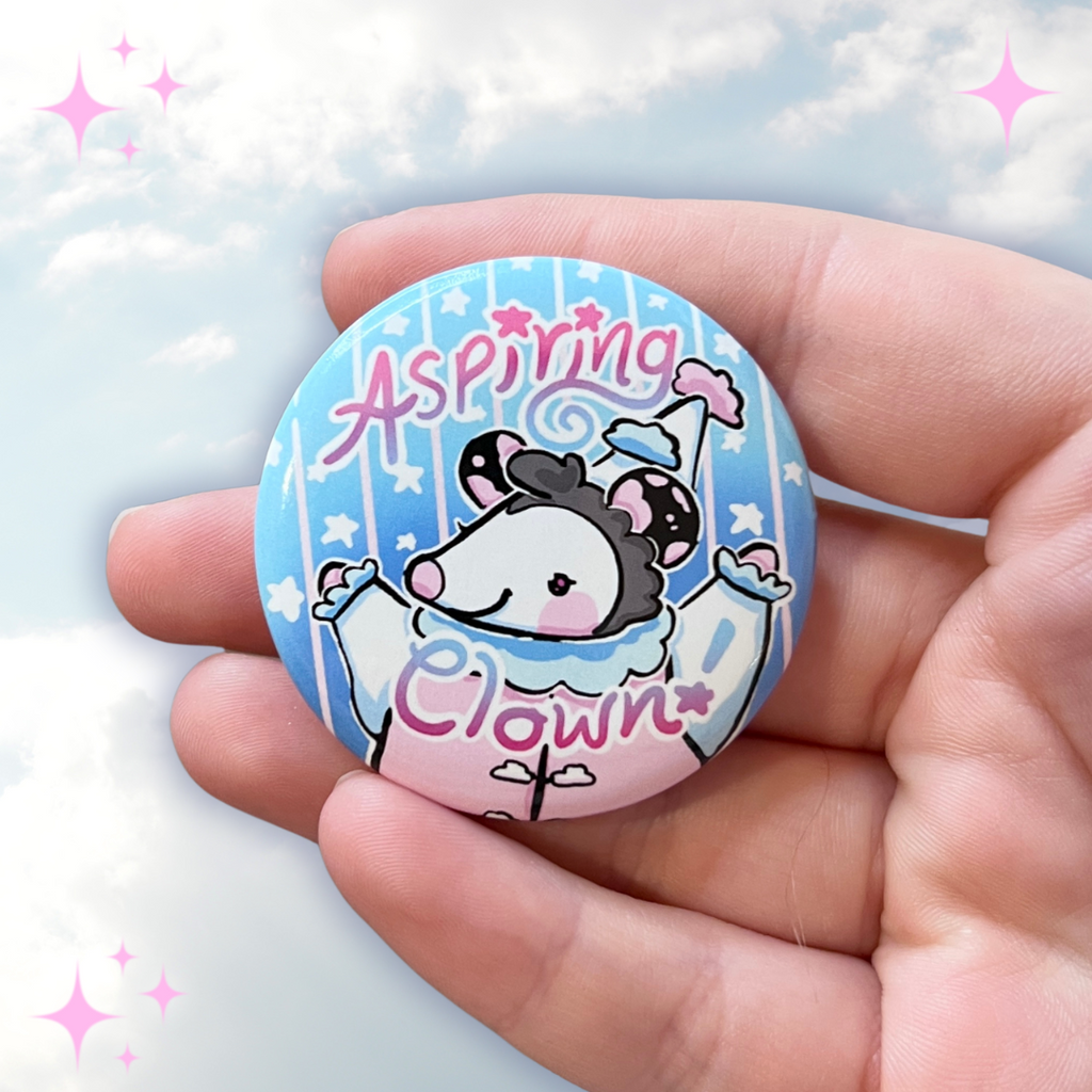 Aspiring Clown ~ Button