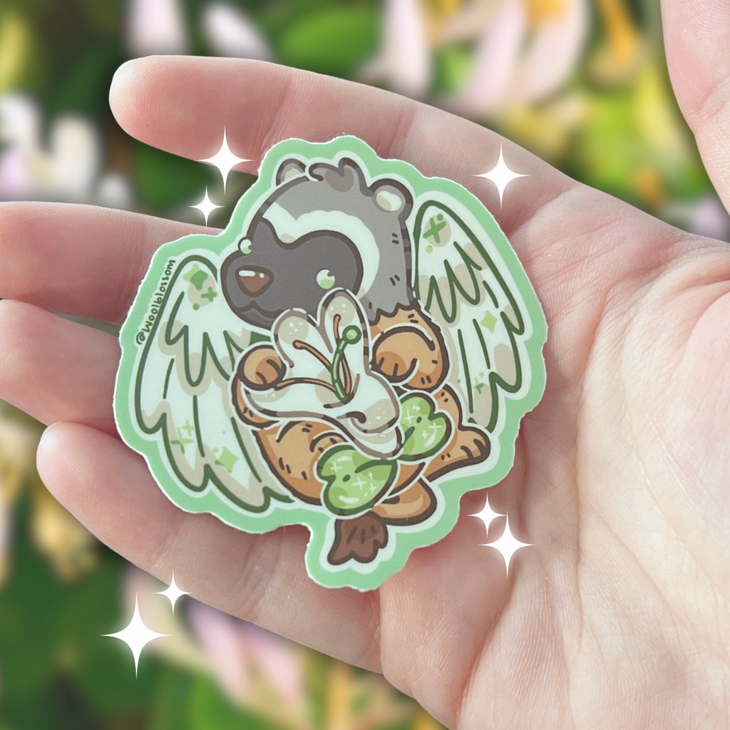 Honeysuckle Badger-Gryff ~ Sticker