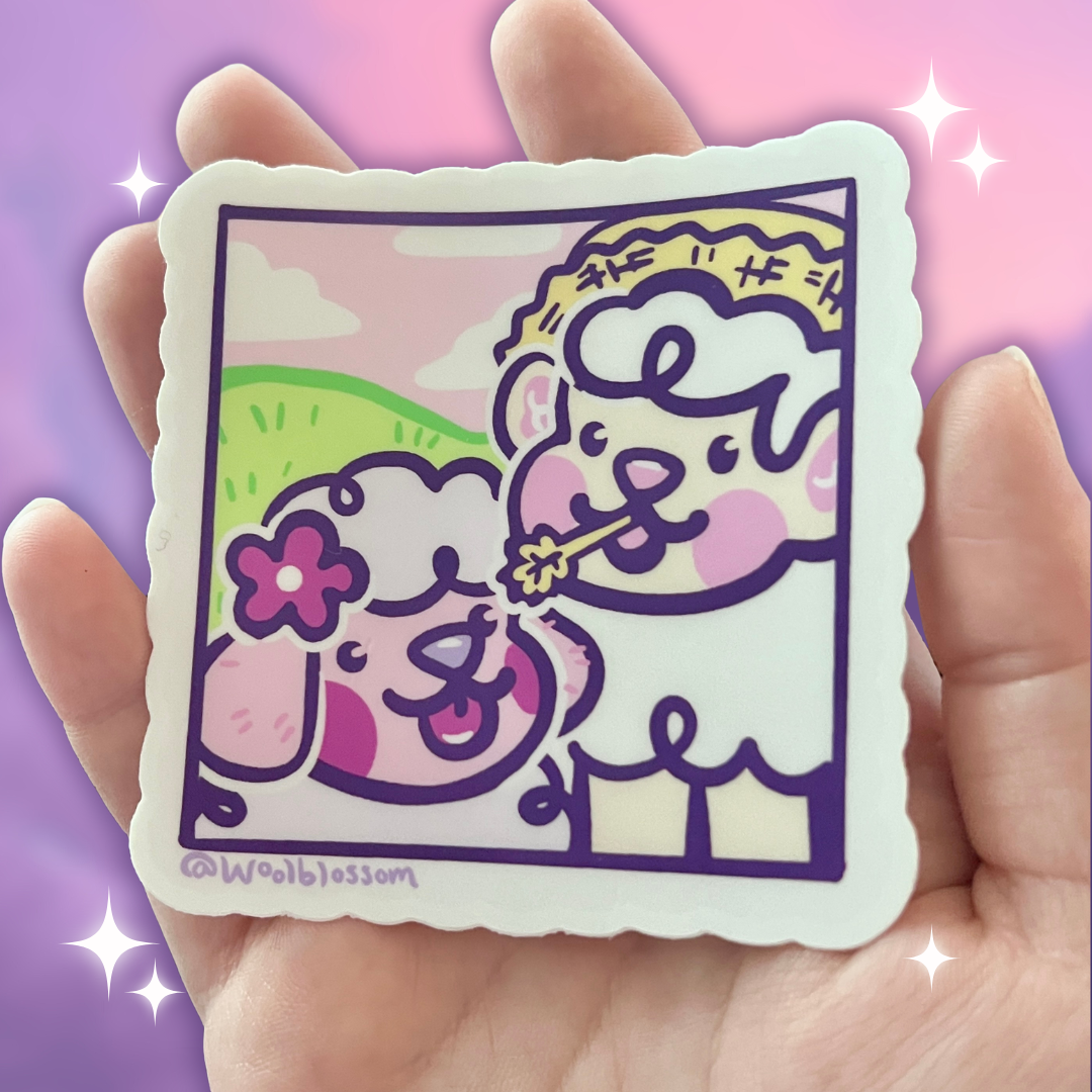 Big Sprout and Cherry Stamp ~ Sticker