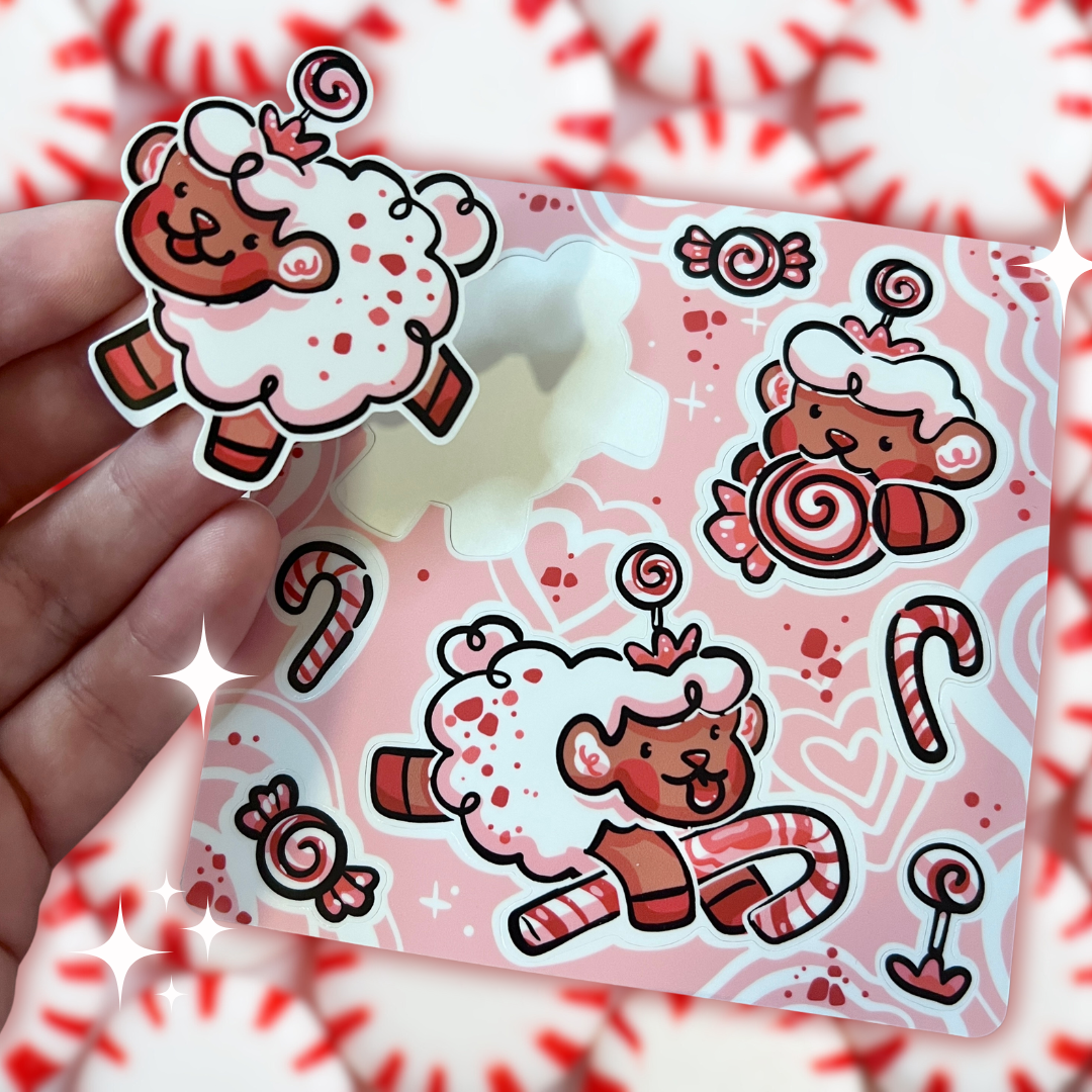 Candy Cane Sprout ~ Sticker Sheet