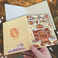 Autumn Birthday Big Day Bear ~ Greeting Card