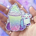 Colorful Drink Mer-Goat ~ Sticker