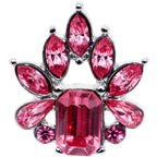 16G 1/4 Pink Gem Flower Tiara Amulet Cartilage Tragus Earring