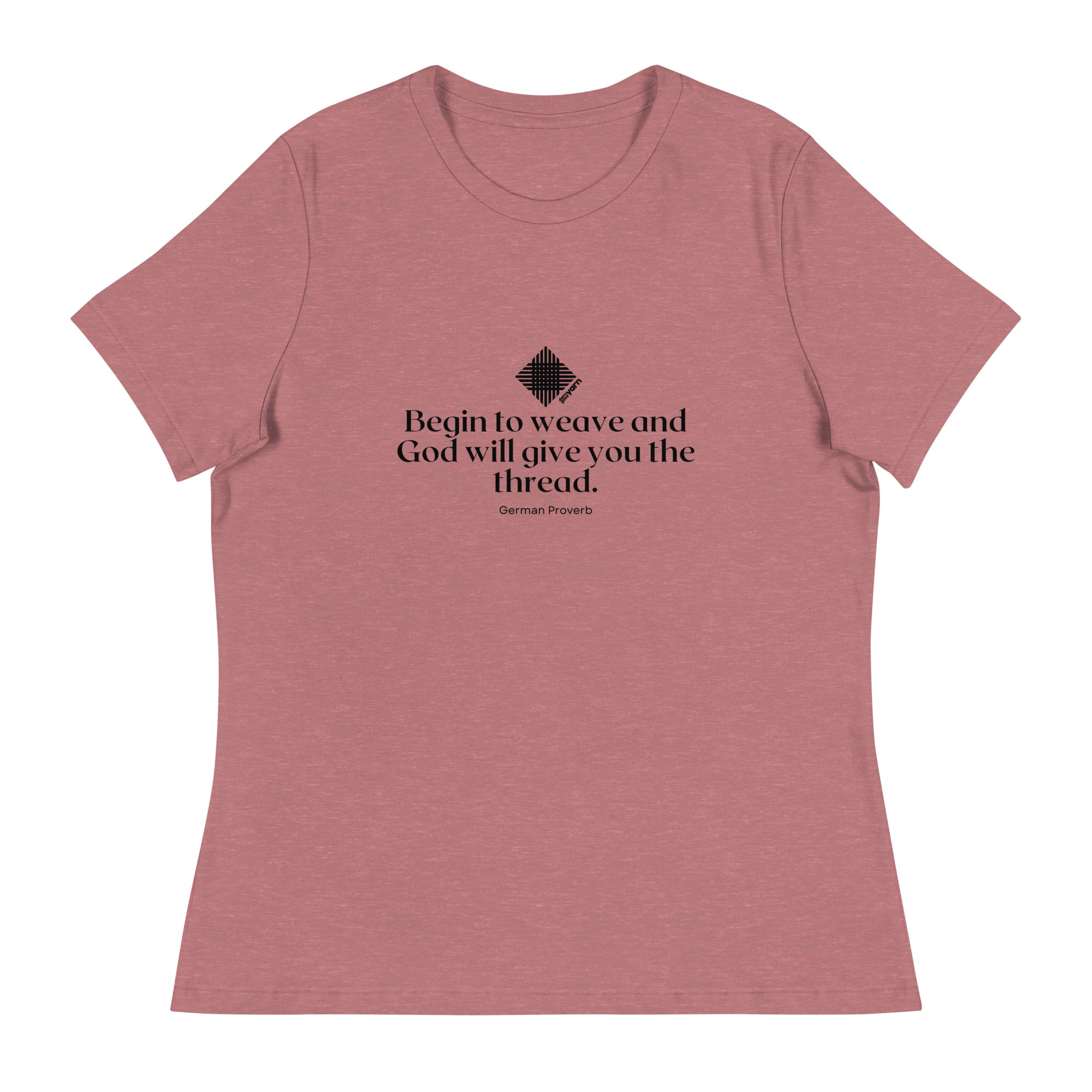 “Begin to Weave” Women’s Relaxed Fit T-Shirt – Designed by Nicole Snow