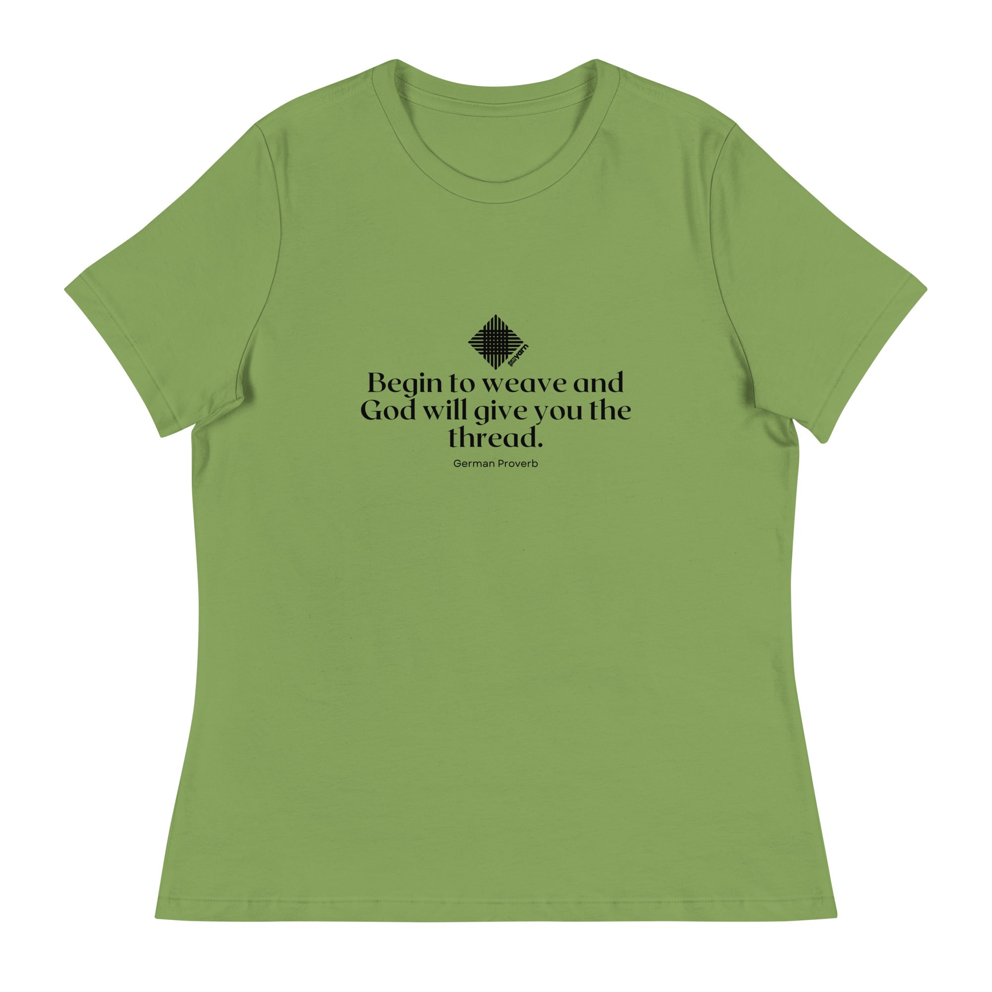 “Begin to Weave” Women’s Relaxed Fit T-Shirt – Designed by Nicole Snow