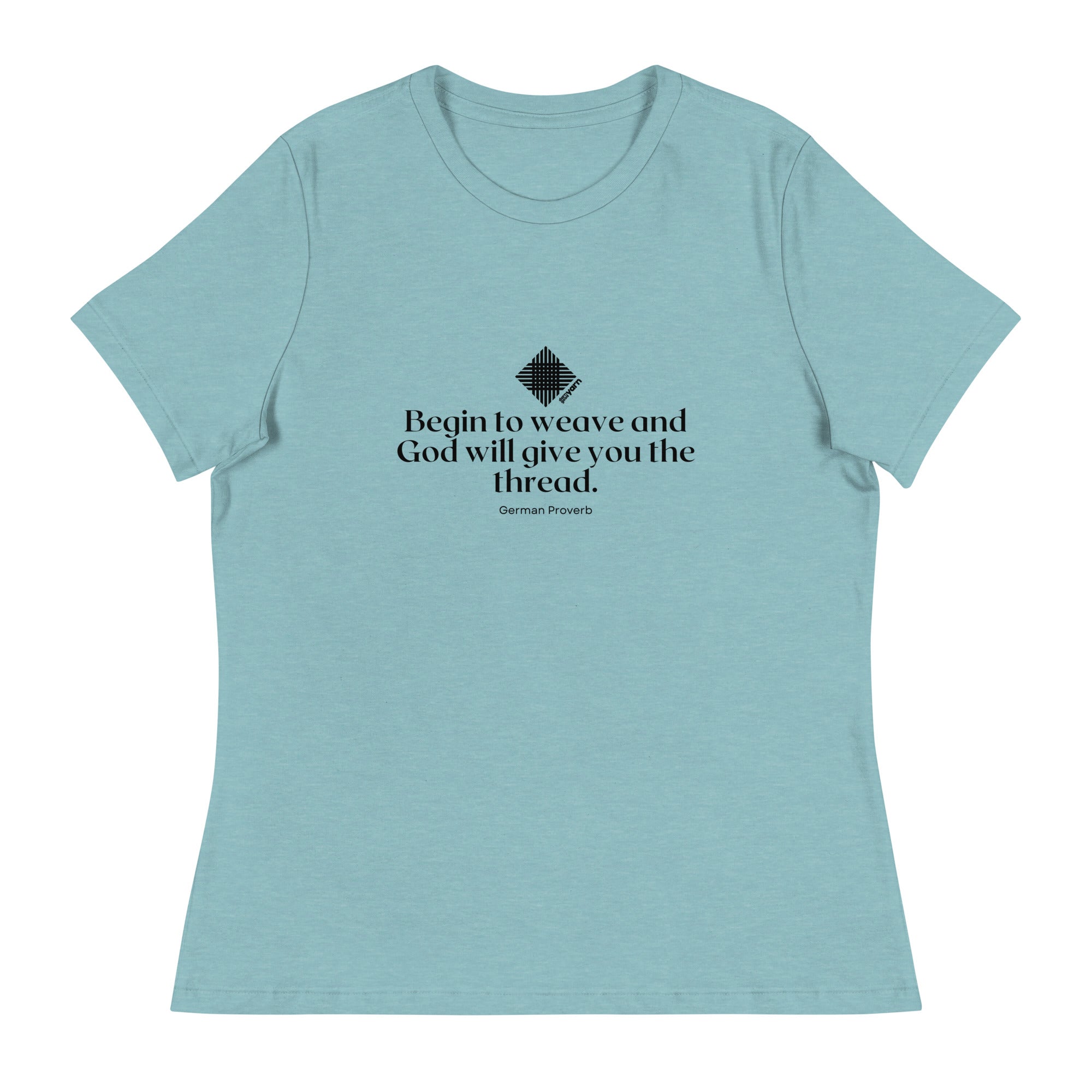 “Begin to Weave” Women’s Relaxed Fit T-Shirt – Designed by Nicole Snow