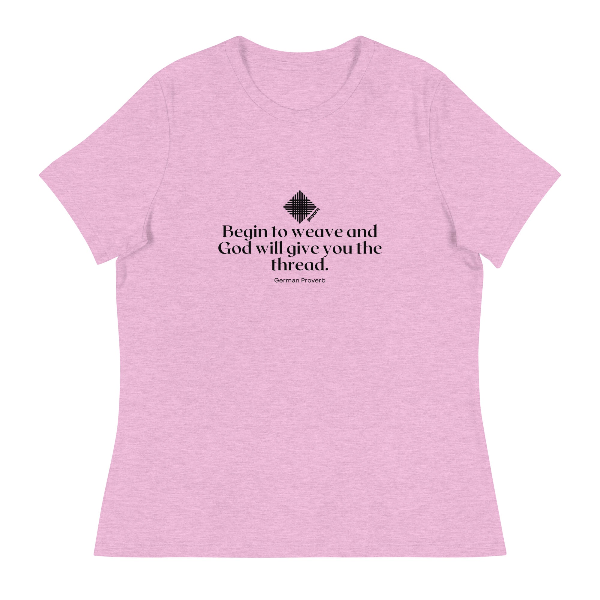“Begin to Weave” Women’s Relaxed Fit T-Shirt – Designed by Nicole Snow