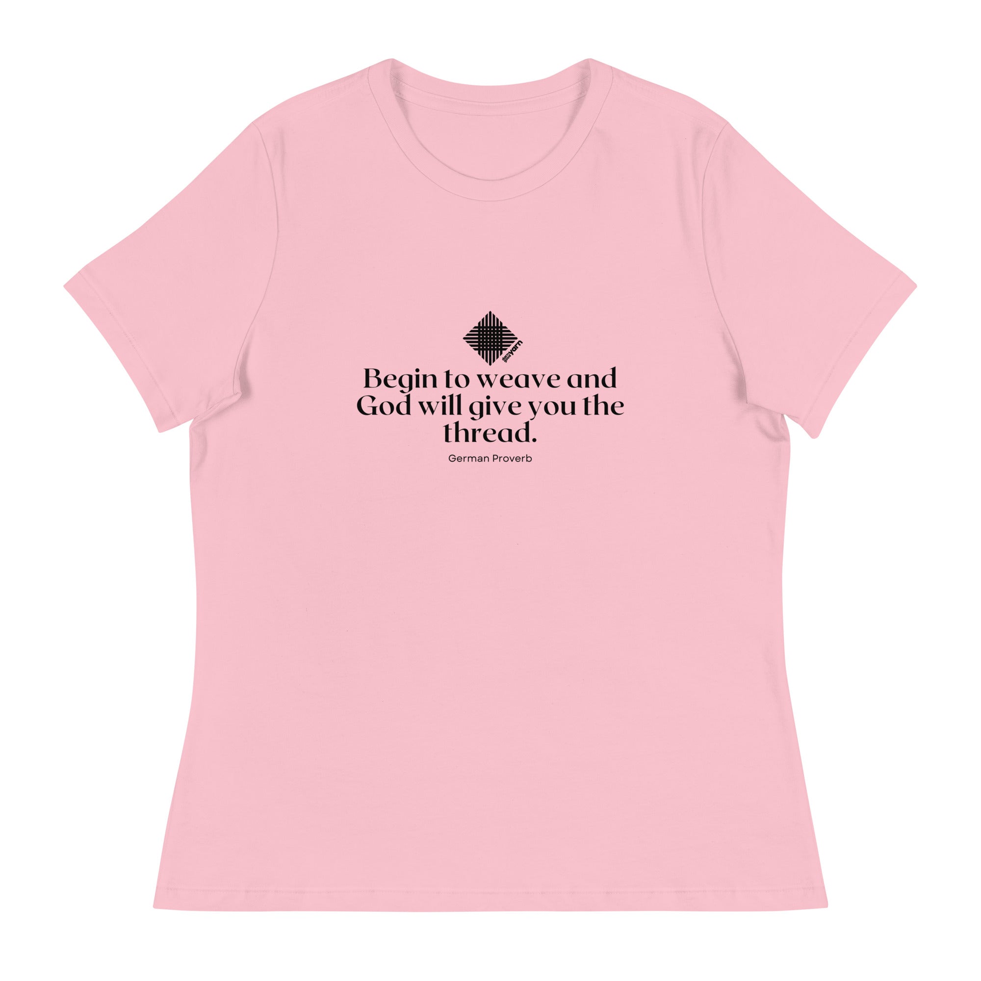 “Begin to Weave” Women’s Relaxed Fit T-Shirt – Designed by Nicole Snow