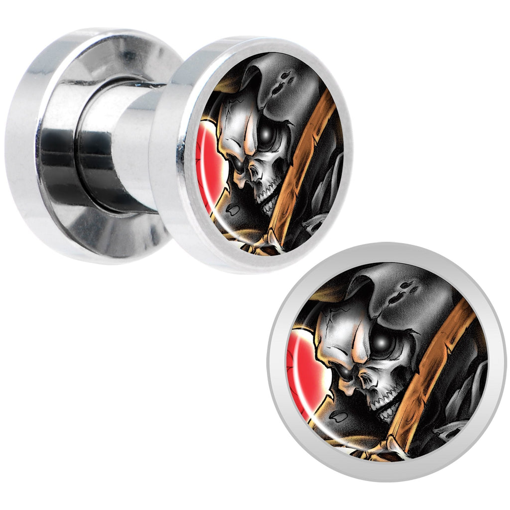 Wake the Dead Grim Reaper Halloween Plug Set  5mm to 16mm