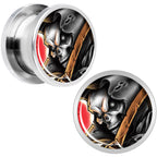 Wake the Dead Grim Reaper Halloween Plug Set  5mm to 16mm