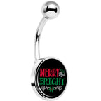 Christmas Merry Bright Belly Ring