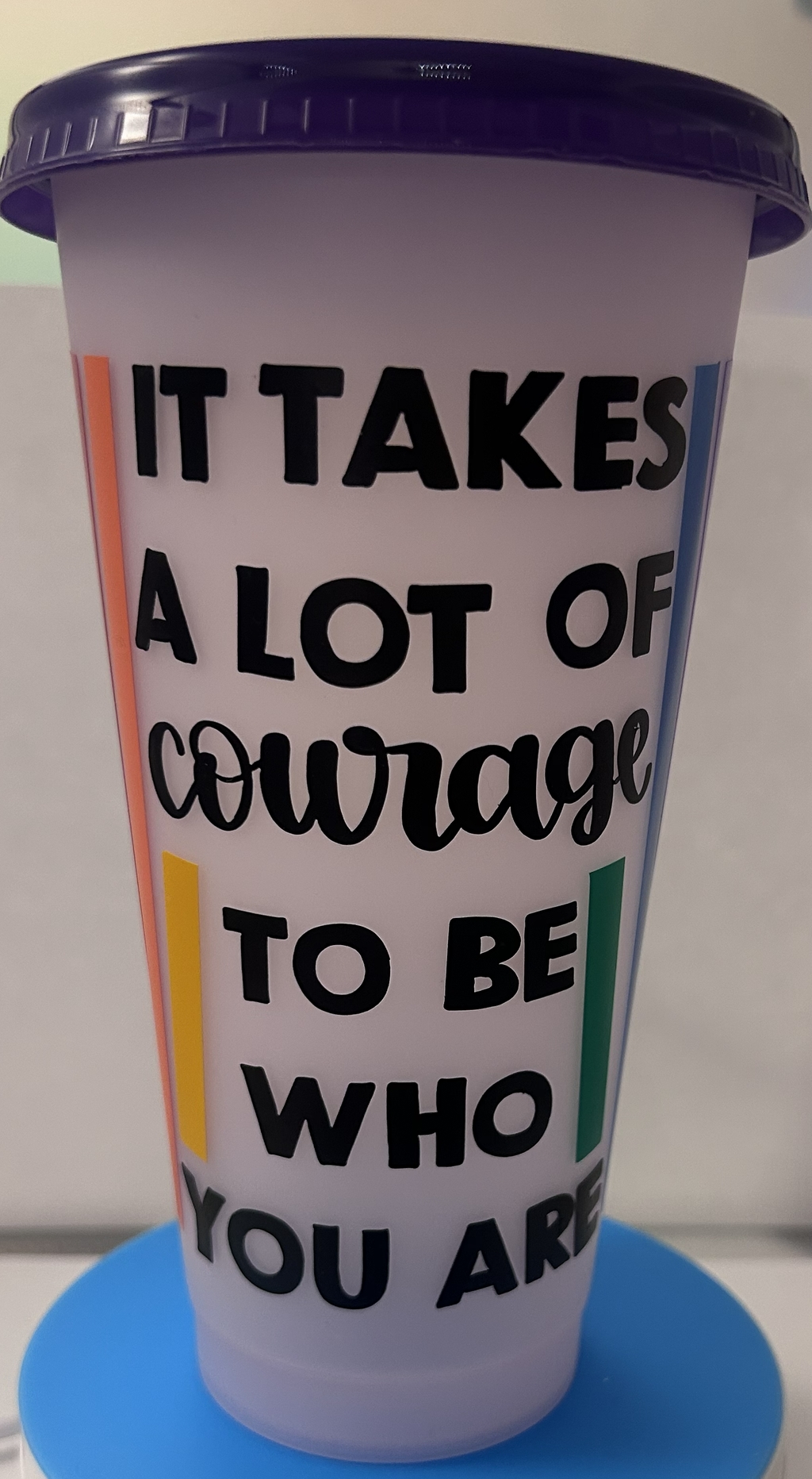 courage color changing tumbler
