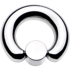 2G 9/16 Aqua Faux Opal 8mm Disc BCR Captive Ring