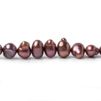 Eggplant Baroque Pearls 16 inch 85 beads 6x5mm