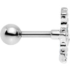 16G 1/4 Crescent Bow Cartilage Tragus Earring