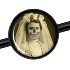 14G Skeleton Bride Halloween Black Industrial Barbell 37mm