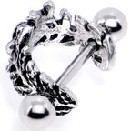 16G 1/2 Pink Gem Floral Wreath Cuff Cartilage Earring